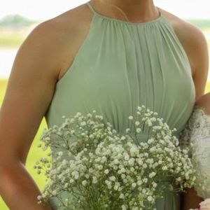 High Neck Bridesmaid Dress